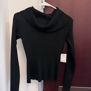 Black tight fitting long sleeve